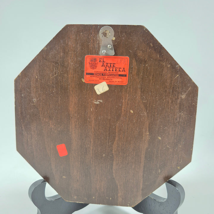 Unik aztekisk keramikplakett i träram