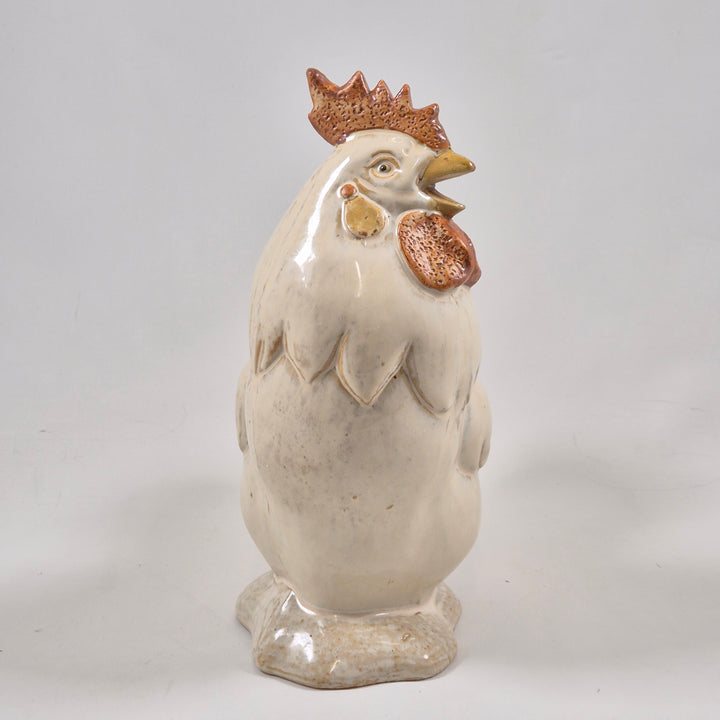 Retro keramiktupp i keramik 25 cm