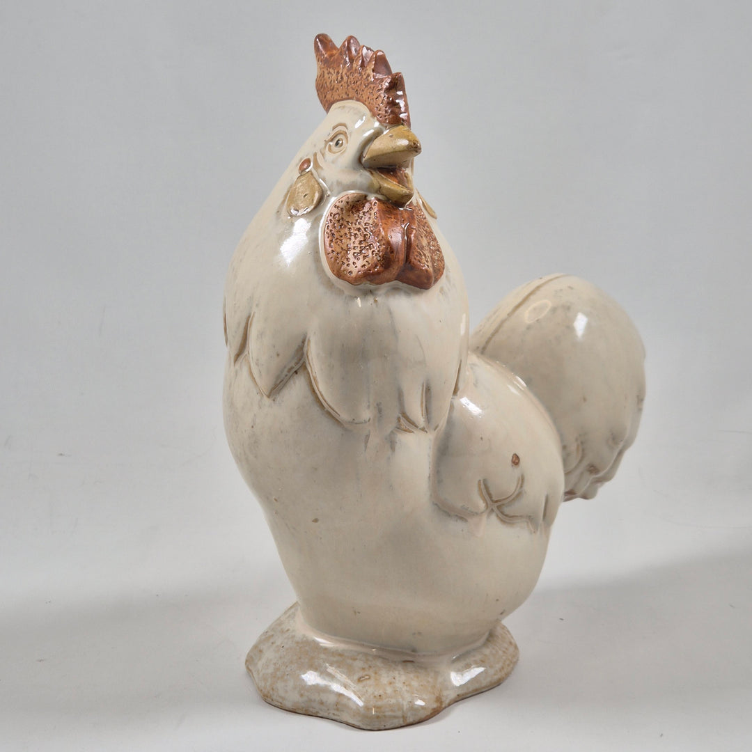 Retro keramiktupp i keramik 25 cm