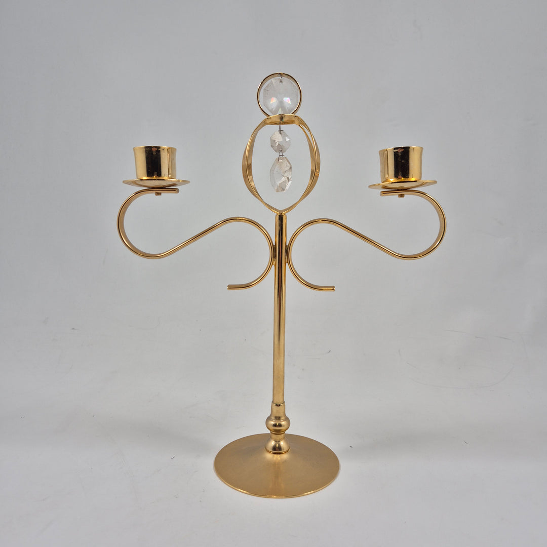 Elegant retro ljusstake i guldplätering från Lycenta