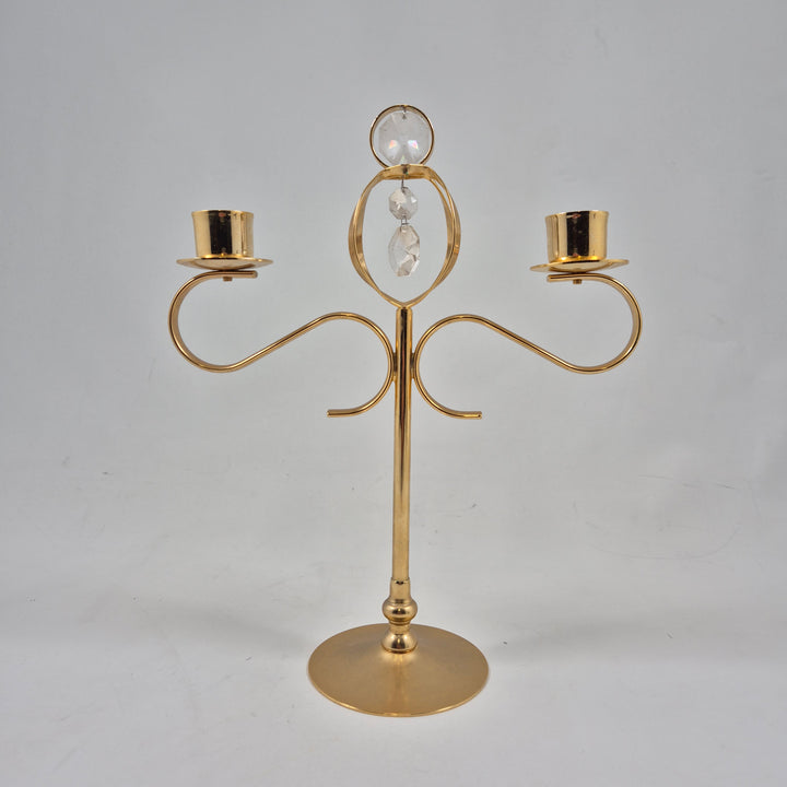 Elegant retro ljusstake i guldplätering från Lycenta