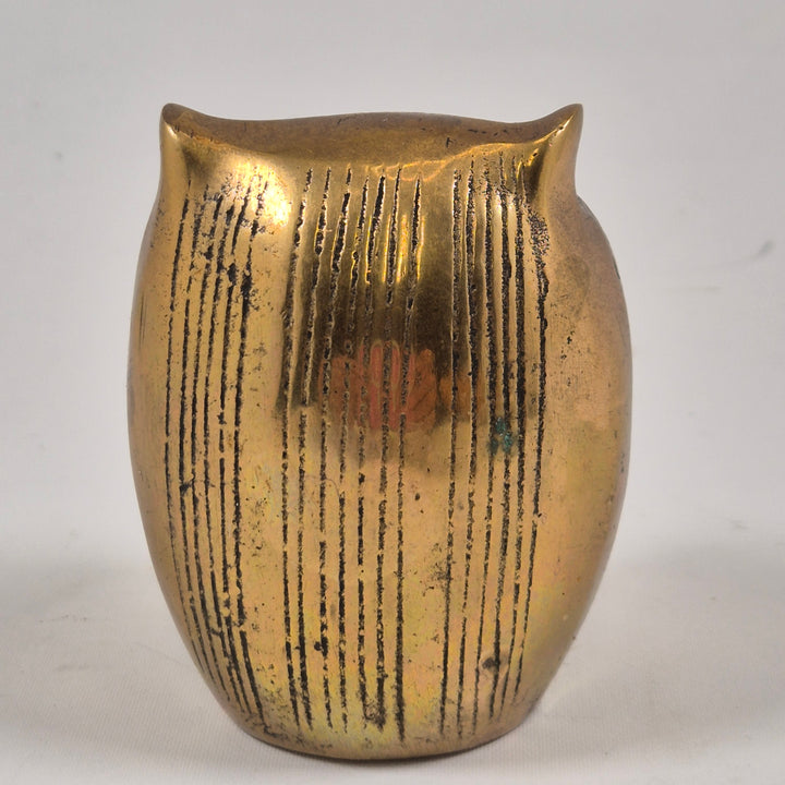 Dekorativ uggla i metall – Retro stil med antik finish