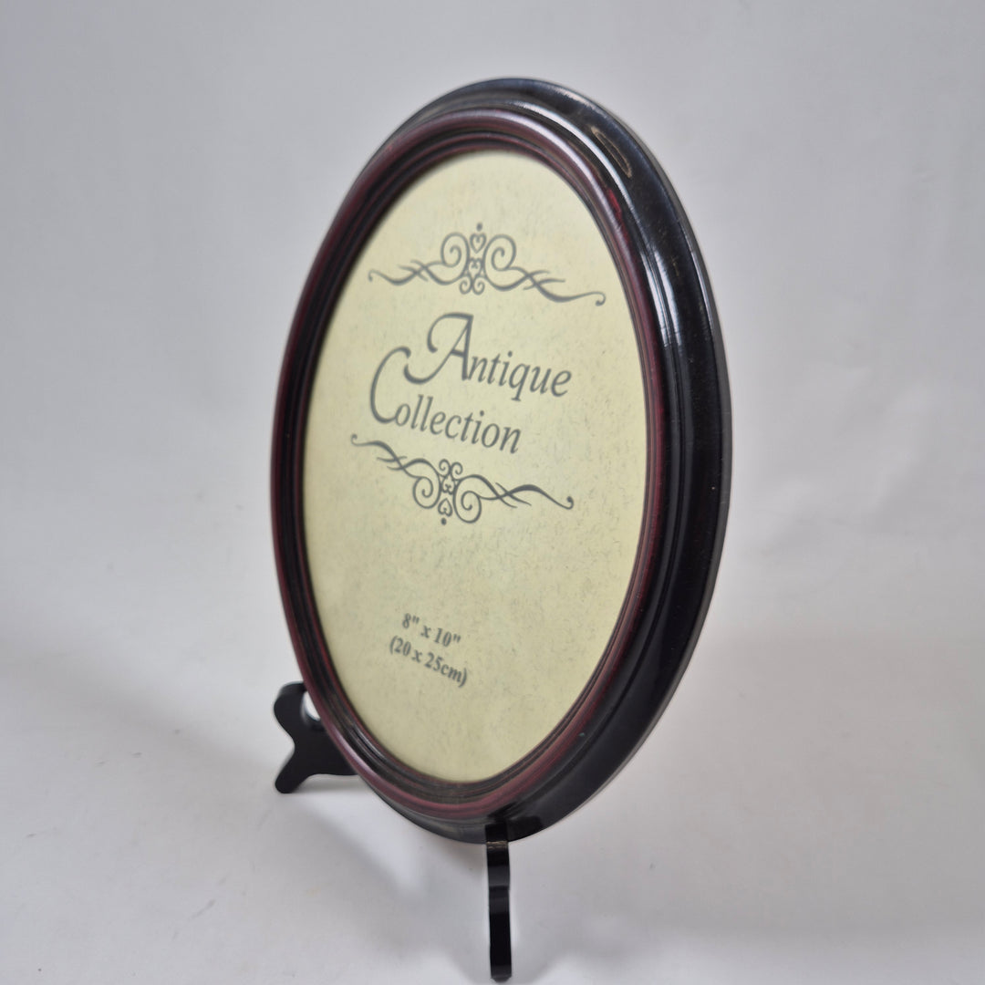 Retro fotoram trä röd svart Antique