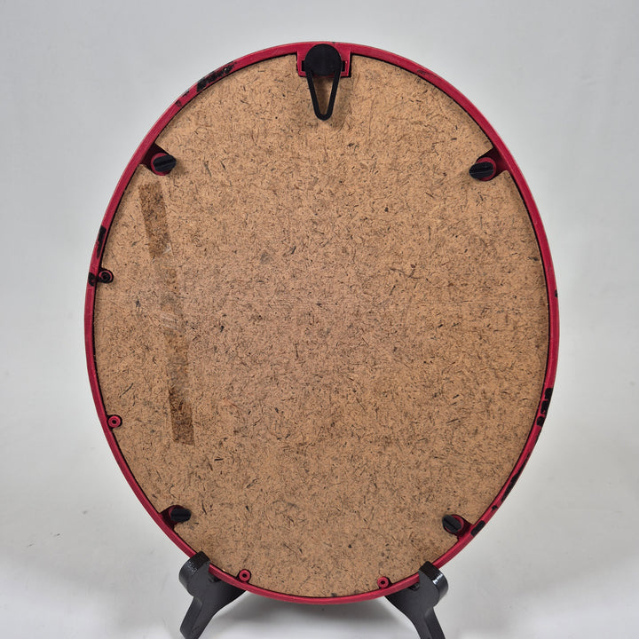 Retro fotoram trä röd svart Antique