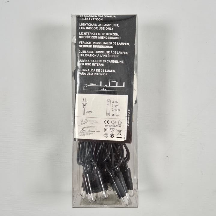 Elegant inomhus ljusslinga med 35 lampor