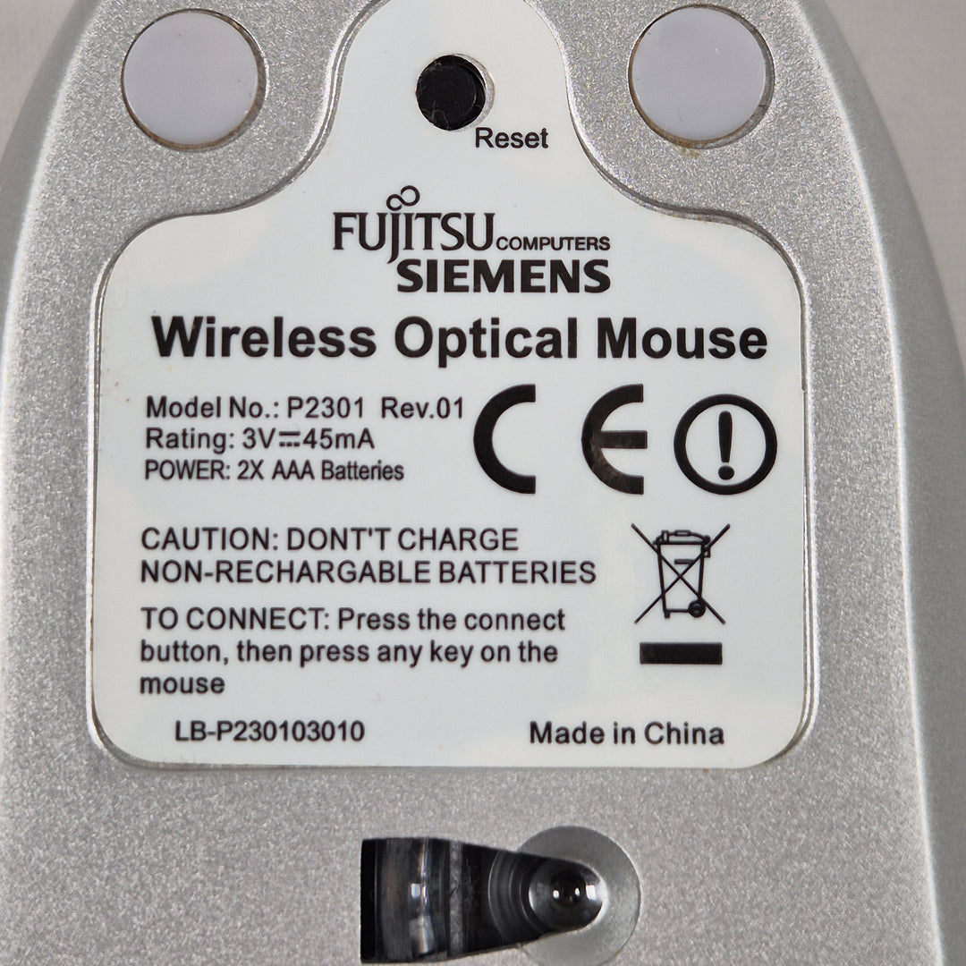 Retro Fujitsu Siemens trådlös optisk mus
