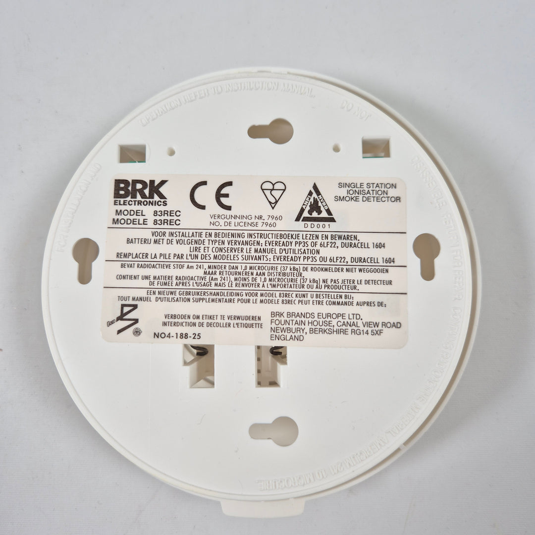 Smidig BRK Electronics rökdetektor i plast