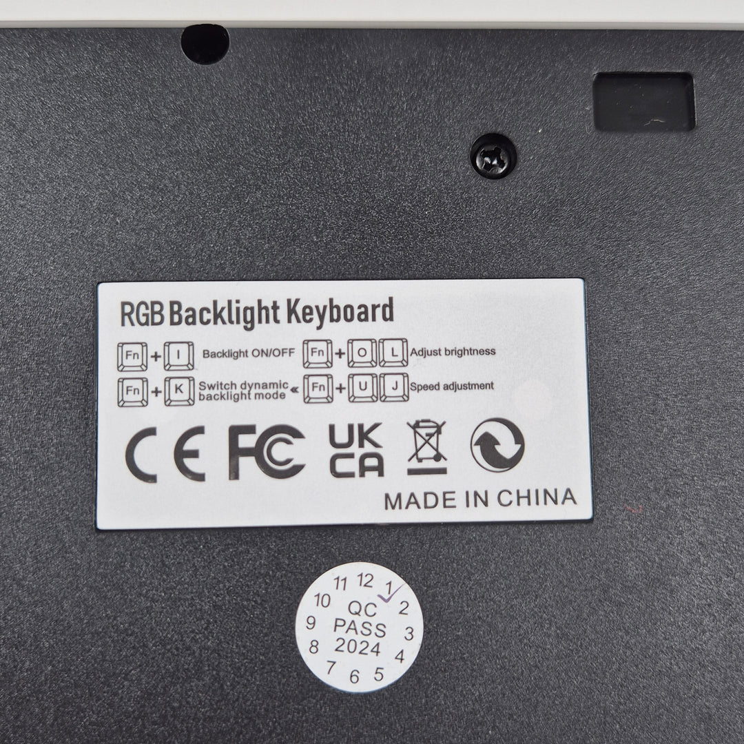 Elegant modernt RGB bakgrundsbelyst tangentbord