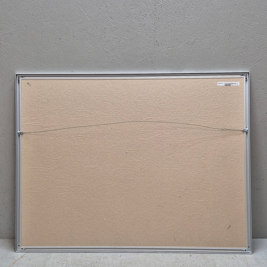 Storslagen Tavla med Havsmotiv i Vit Ram