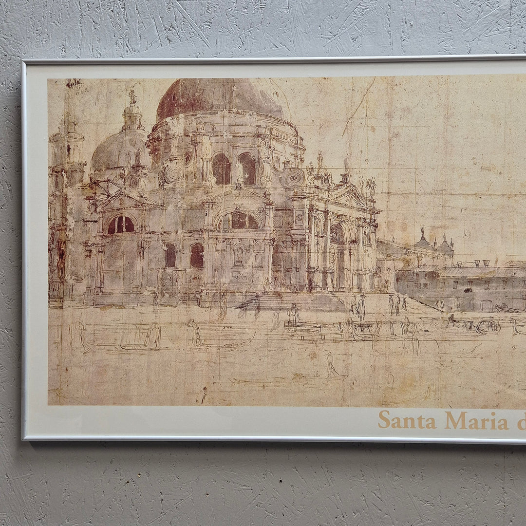 Konsttryck Santa Maria della Salute på papper