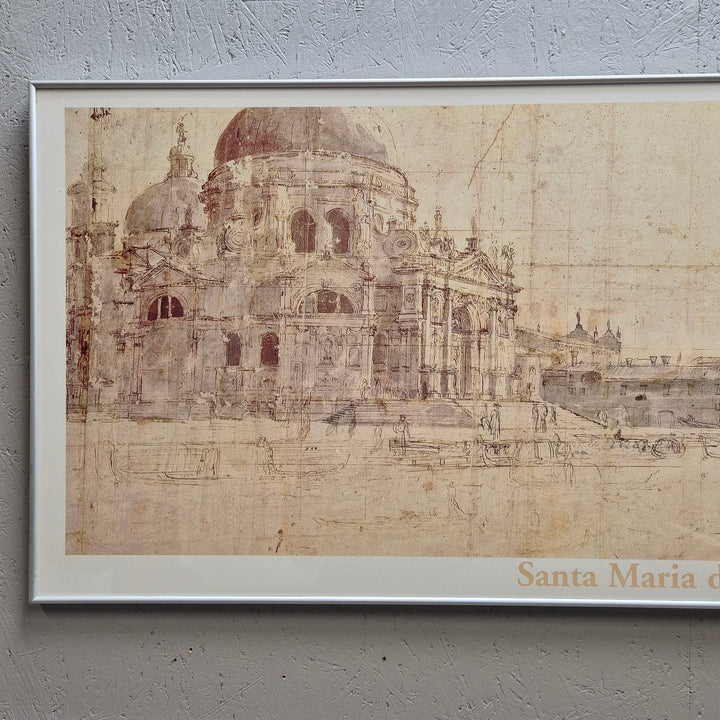 Konsttryck Santa Maria della Salute på papper