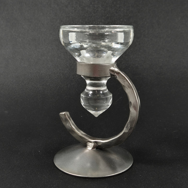 Retro ljusstake med Metallbas i Utmärkt Skick