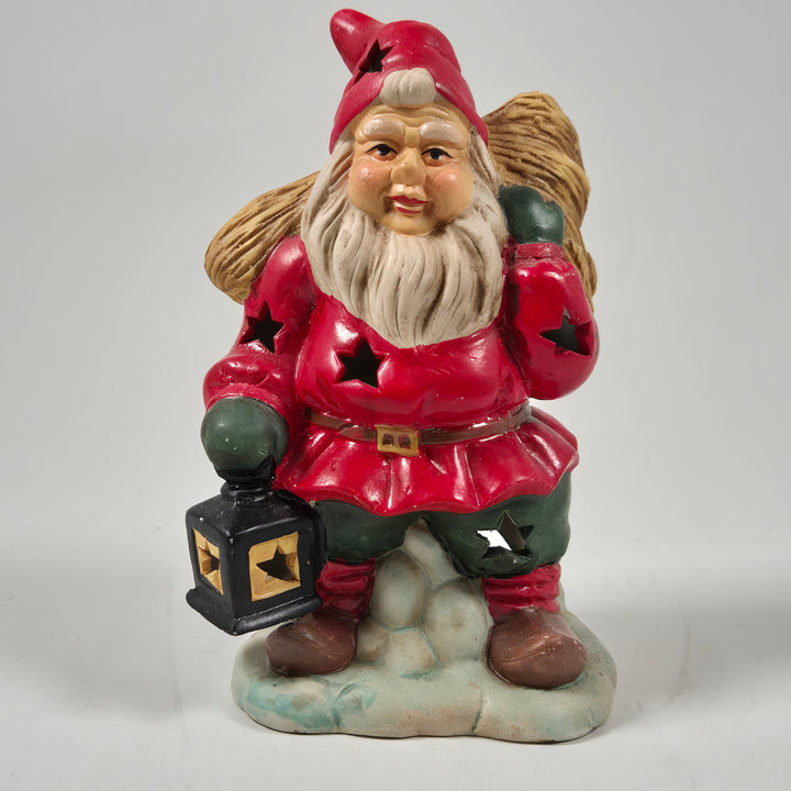 Retro Tomtelykta i Keramik för Julstämning