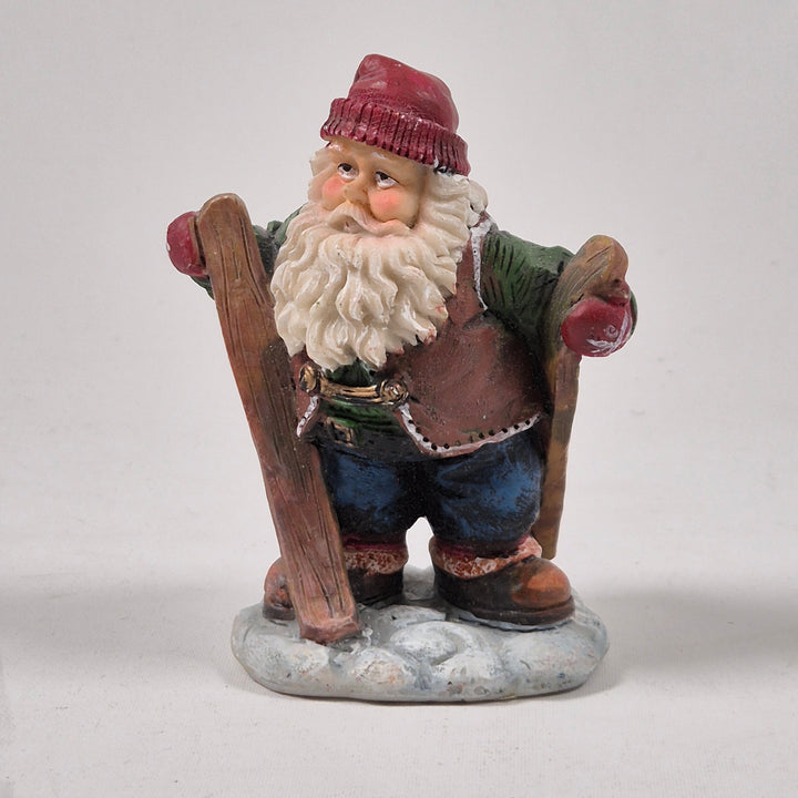 Retro Tomtefigur i Keramik för Juldekoration