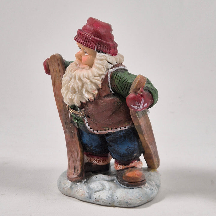 Retro Tomtefigur i Keramik för Juldekoration