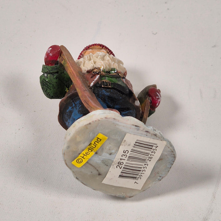 Retro Tomtefigur i Keramik för Juldekoration