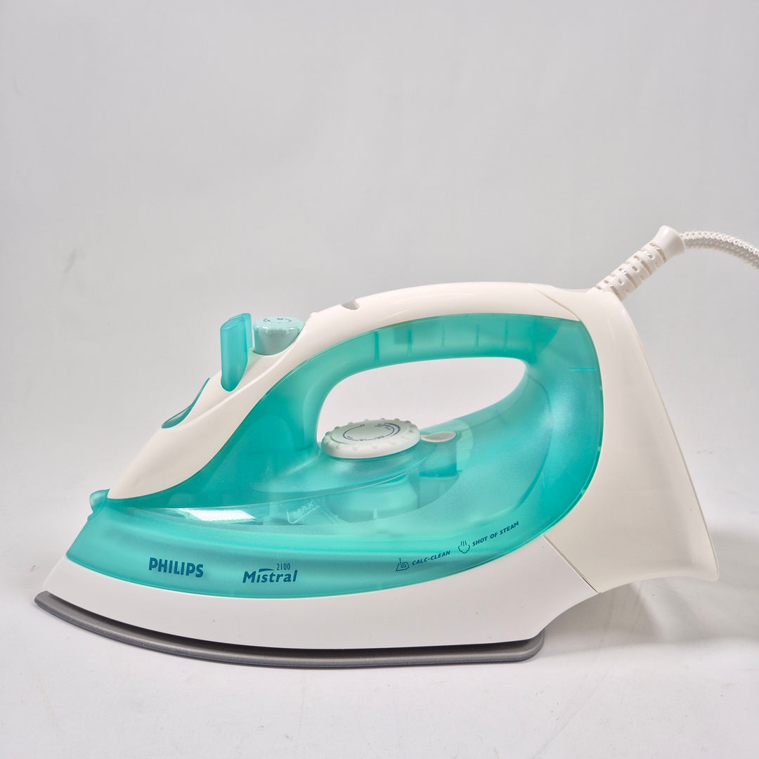 Elegant Philips Mistral strykjärn turkos-vit