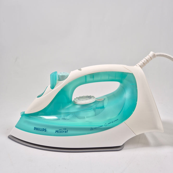 Elegant Philips Mistral strykjärn turkos-vit
