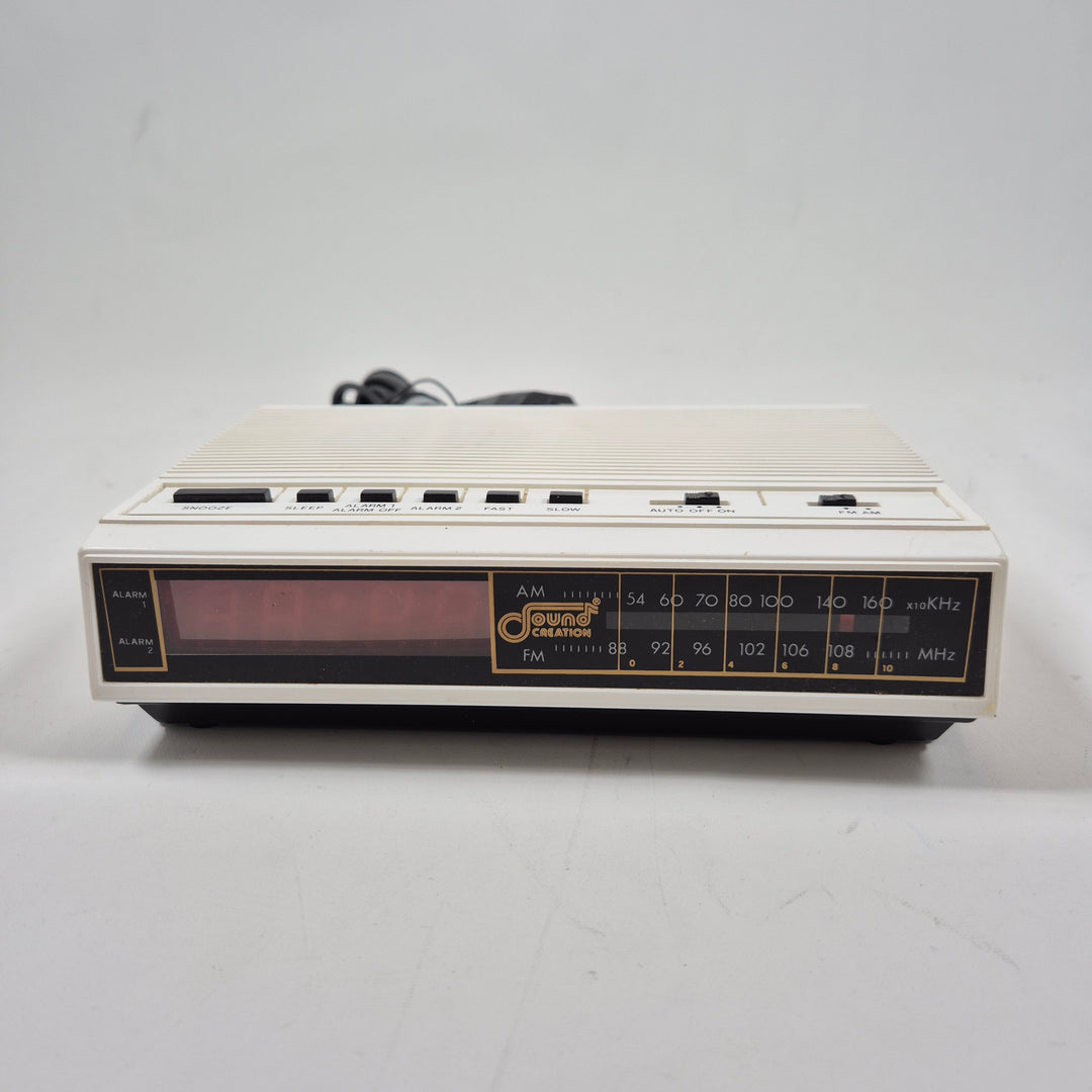 Sony retro AM/FM-radio i plast, klassisk design