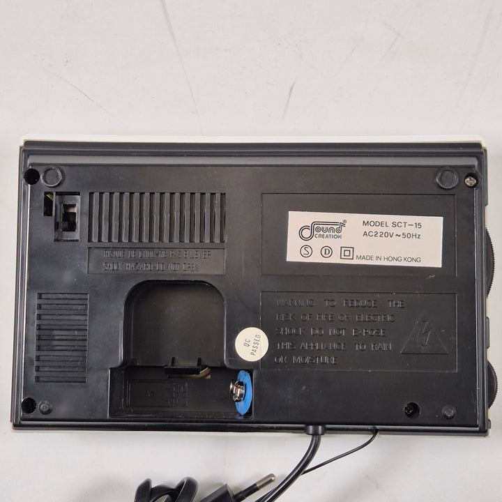 Sony retro AM/FM-radio i plast, klassisk design