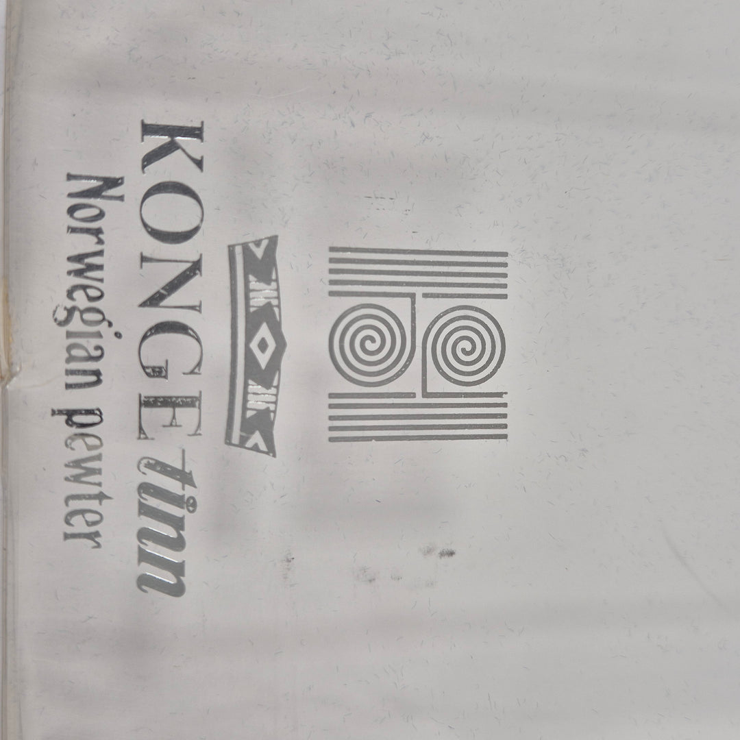 Konge Tinn retro serveringsset i norsk tenn