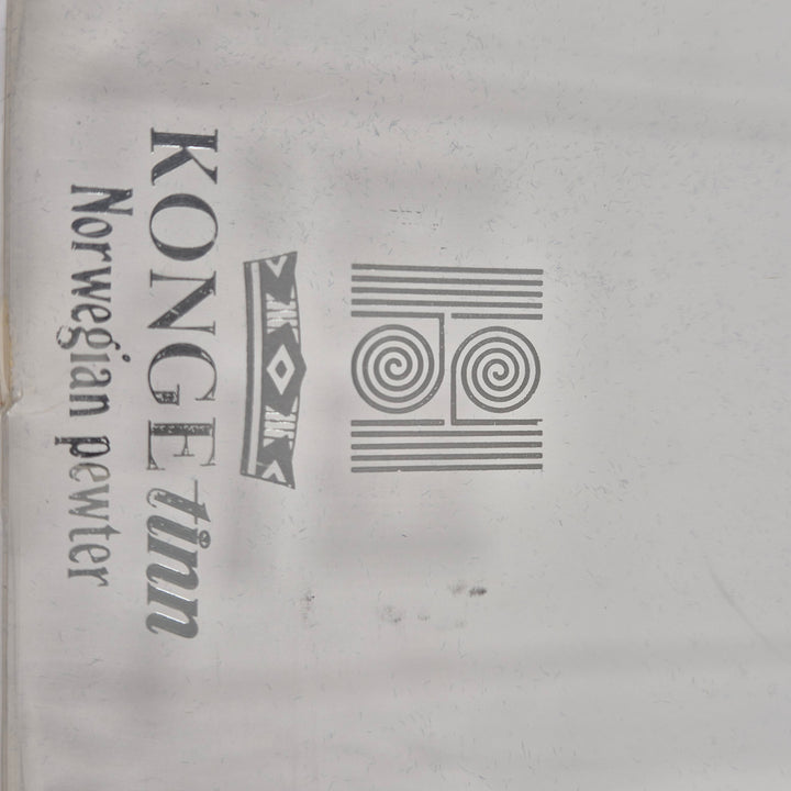 Konge Tinn retro serveringsset i norsk tenn