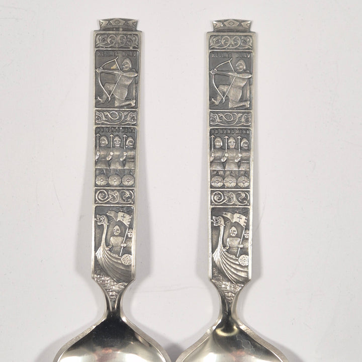 Retro sked- och salladsbestickset i silver