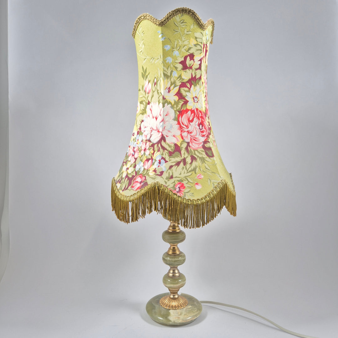 Retro bordslampa i marmor och metall