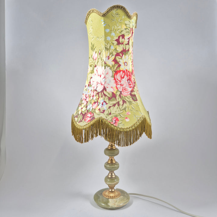 Retro bordslampa i marmor och metall