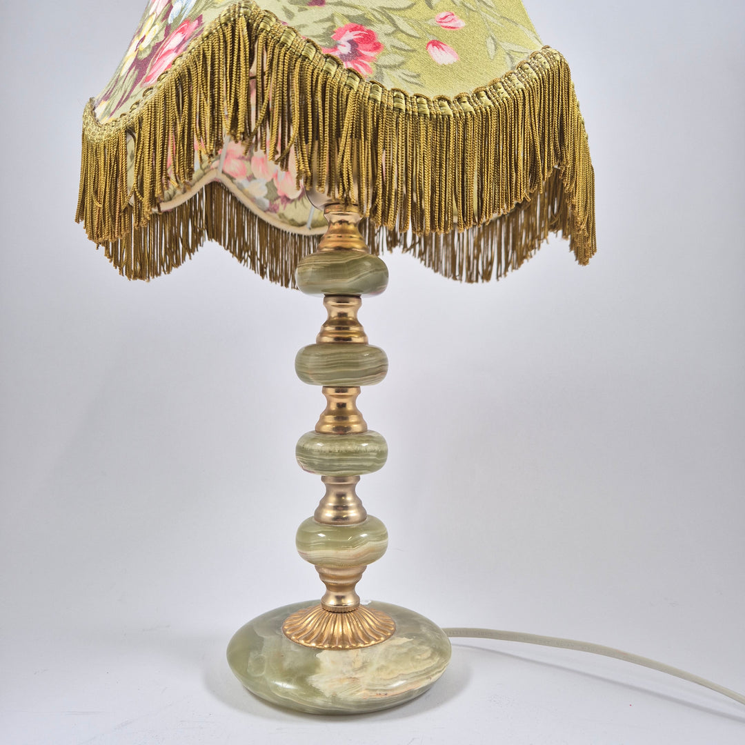 Retro bordslampa i marmor och metall