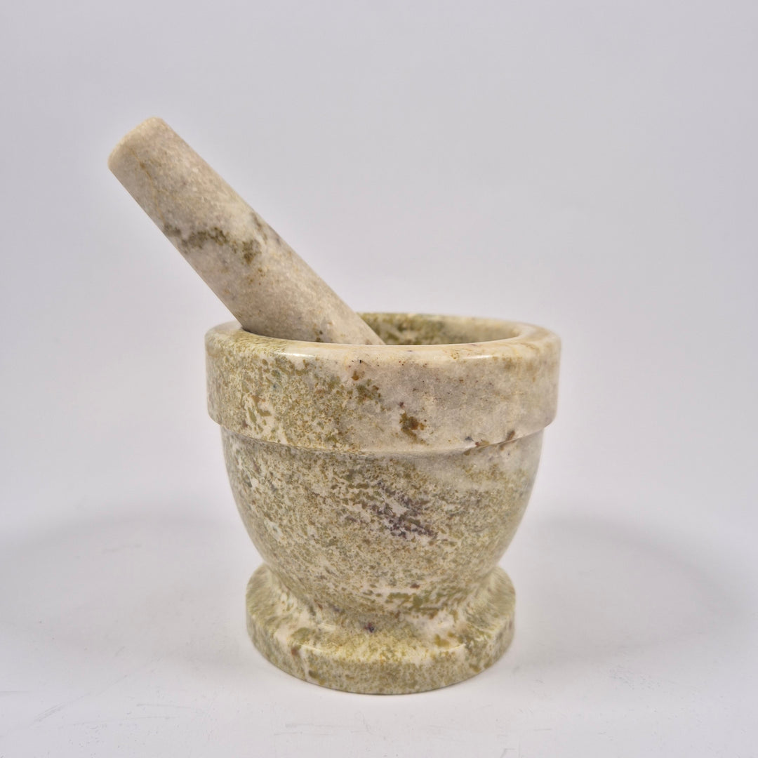 Rustik marmormortel i retro stil