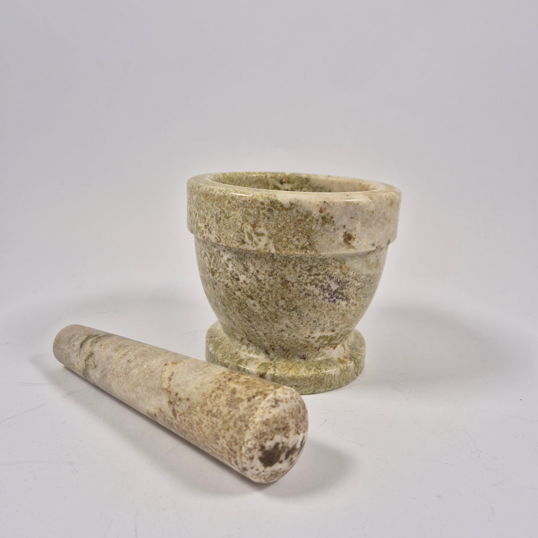 Rustik marmormortel i retro stil