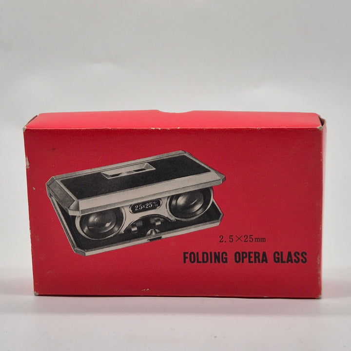 Retro vikbara operaglasögon i metall 2,5x25 mm
