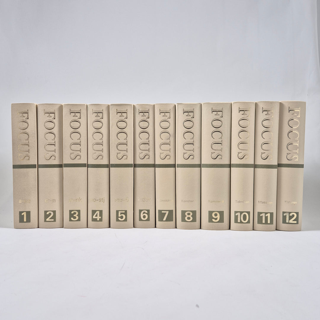 Focus Encyklopediserie Tolv Volymer Retro