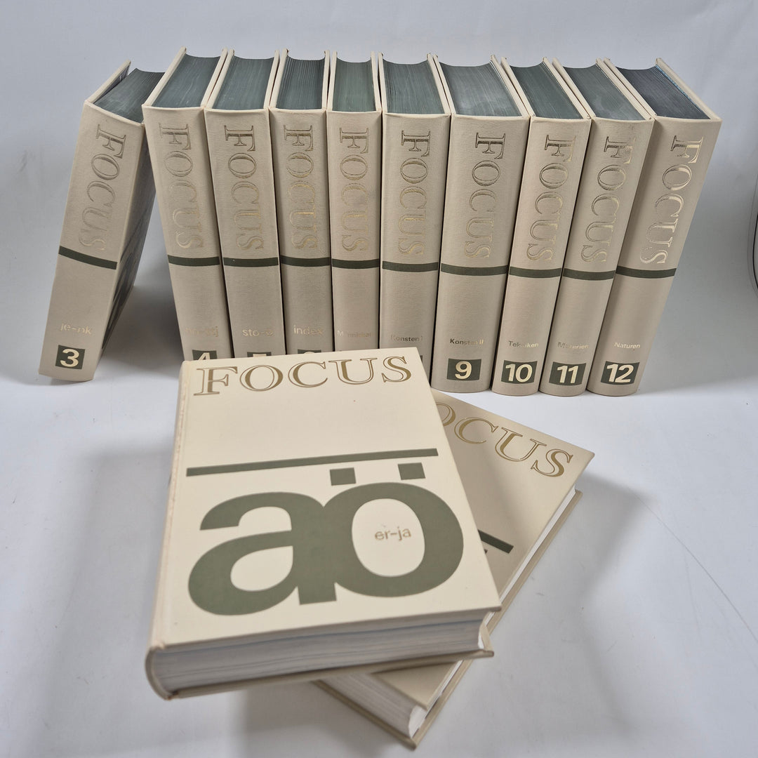 Focus Encyklopediserie Tolv Volymer Retro