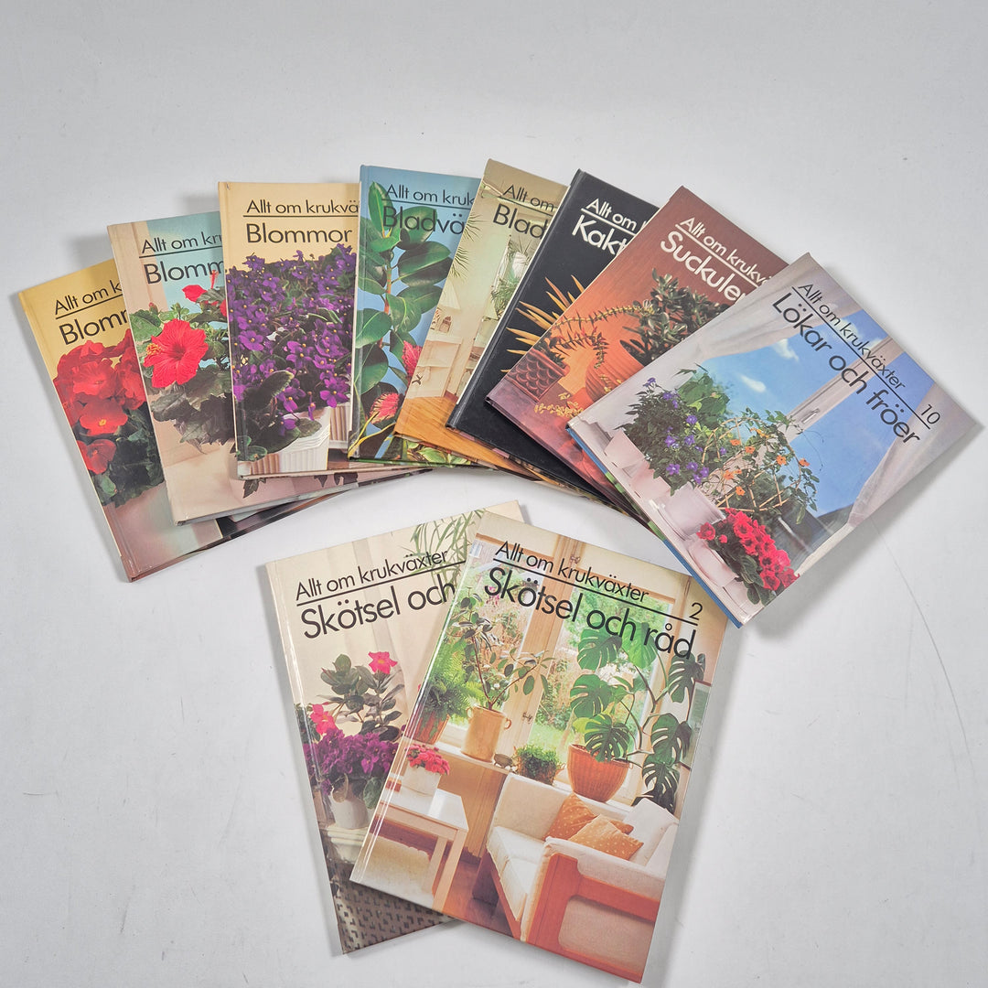 Retro Trädgårdsbokserie Allt om Krukväxter