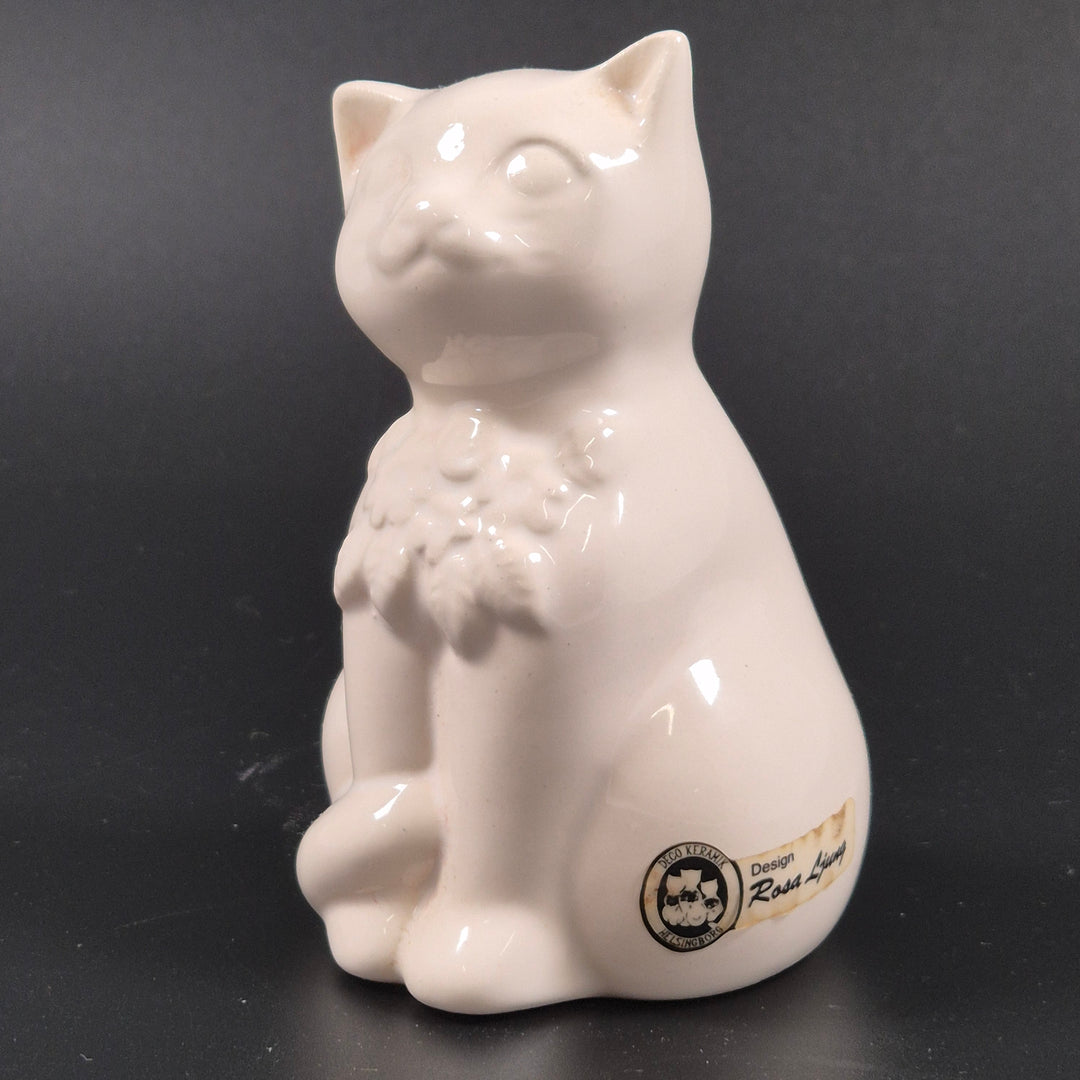 Rosa Ljung retro keramikset vita katter