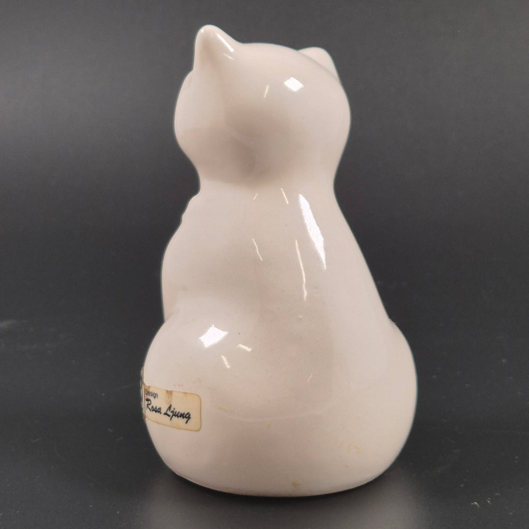 Rosa Ljung retro keramikset vita katter