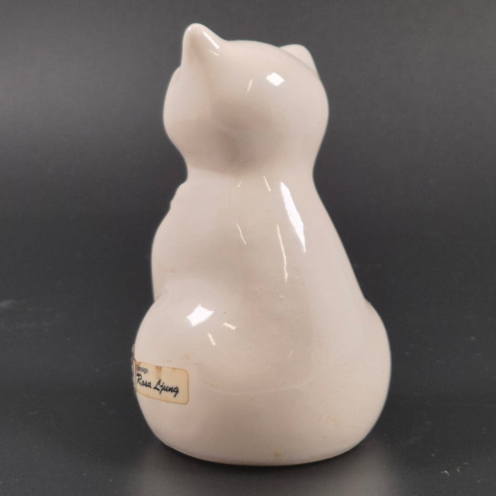 Rosa Ljung retro keramikset vita katter