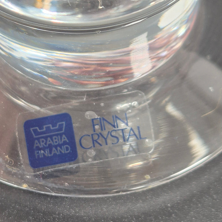 Arabia Finland Finn Crystal eleganta kristallglas 6-pack