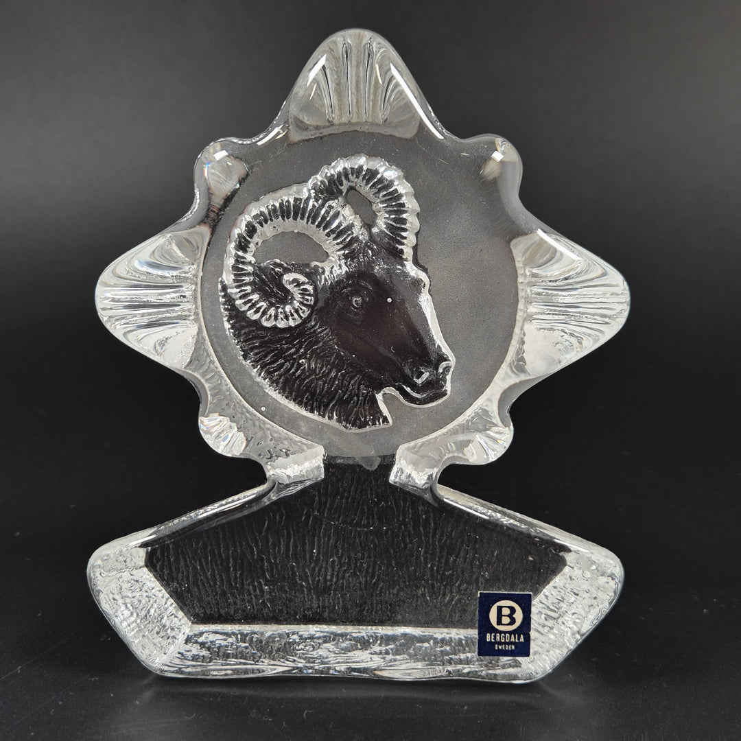 Bergdala glasfigur – Vädur i kristallglas (Sweden)
