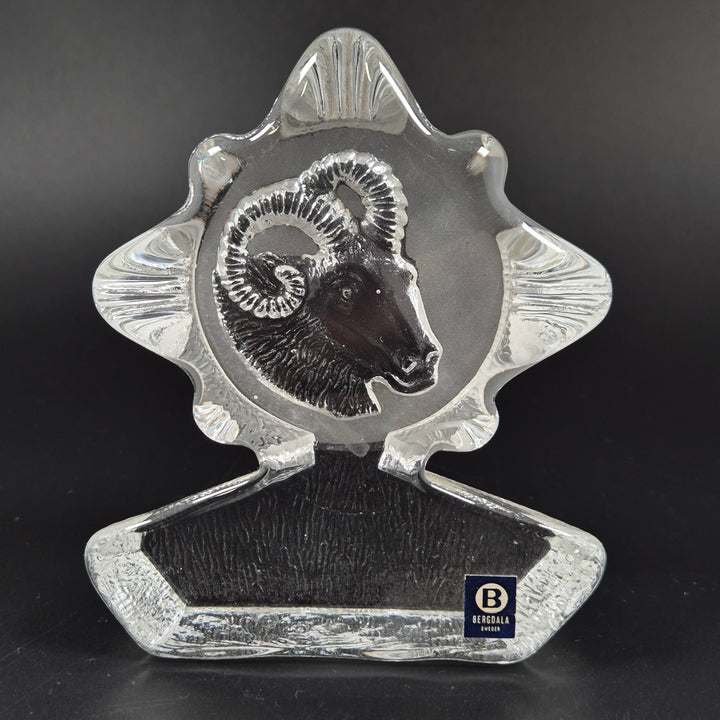 Bergdala glasfigur – Vädur i kristallglas (Sweden)