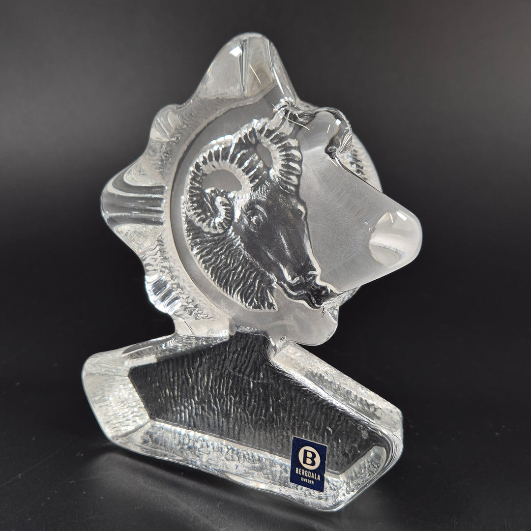 Bergdala glasfigur – Vädur i kristallglas (Sweden)