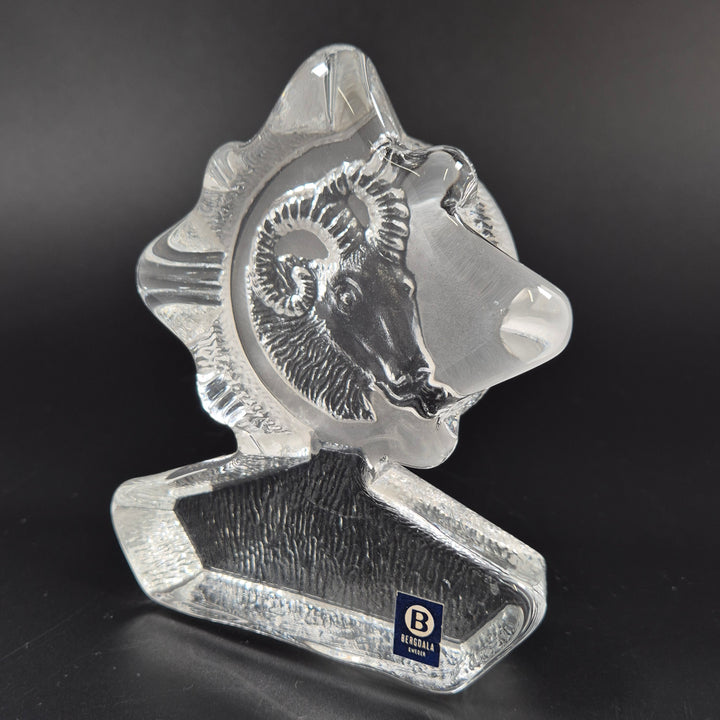 Bergdala glasfigur – Vädur i kristallglas (Sweden)
