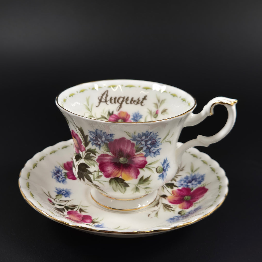 Royal Albert tekopp med fat August Poppy