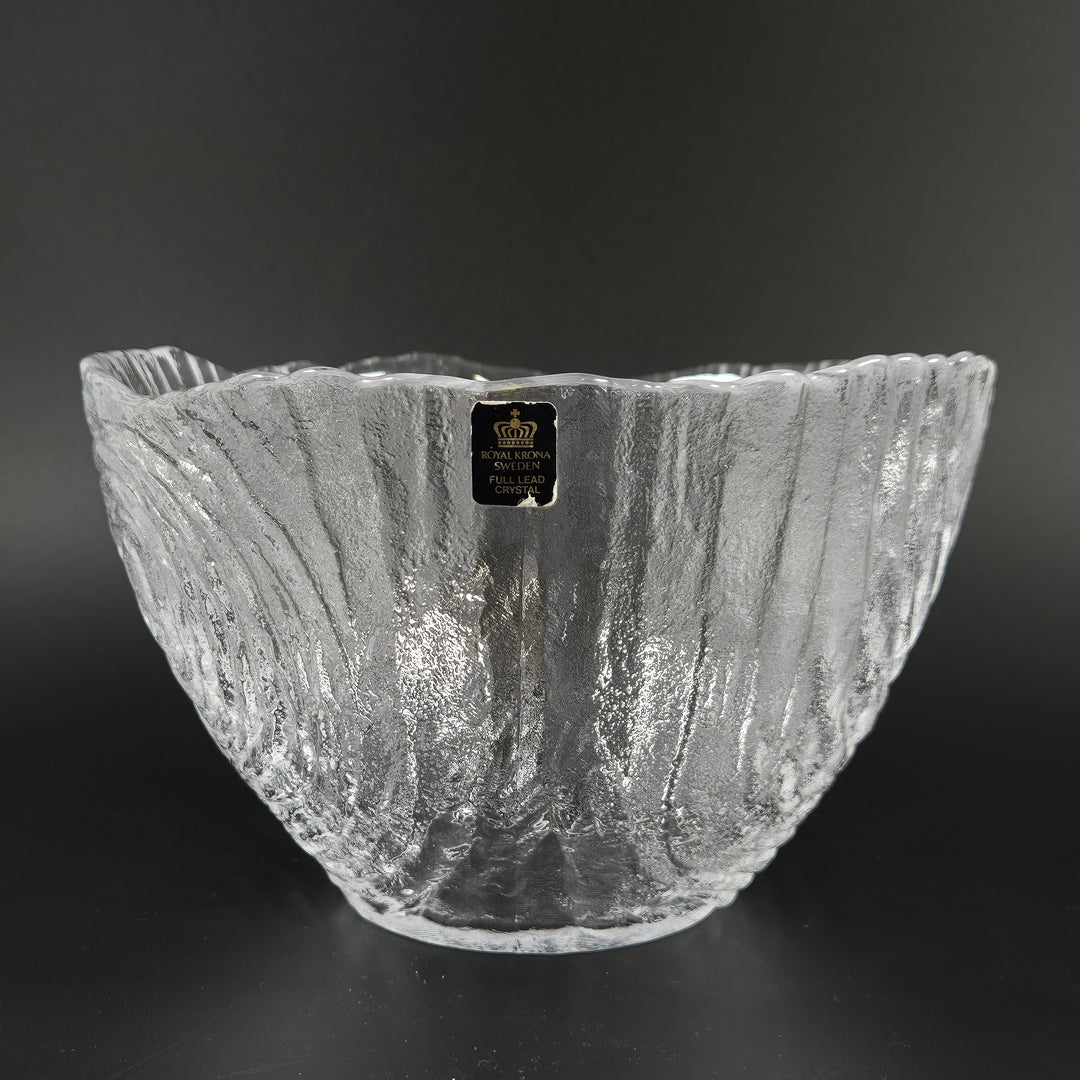 Royal Krona kristallskål – Svensk full lead crystal