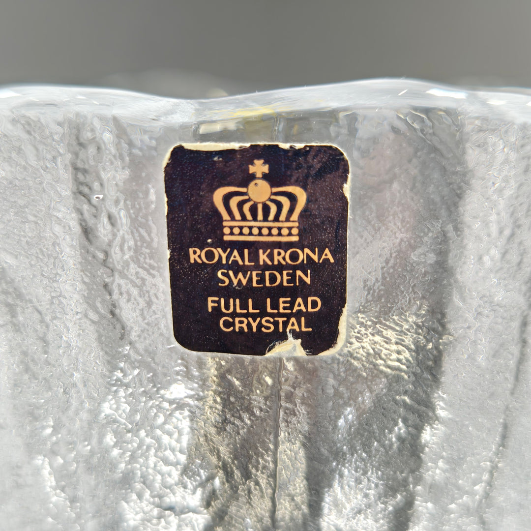 Royal Krona kristallskål – Svensk full lead crystal