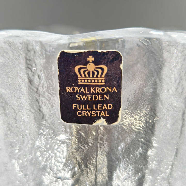 Royal Krona kristallskål – Svensk full lead crystal