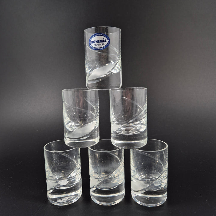 Bohemia whiskyglas set om sex eleganta