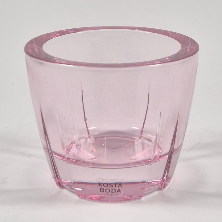Rosa glasljuslyktor Kosta Boda elegant 2 pack